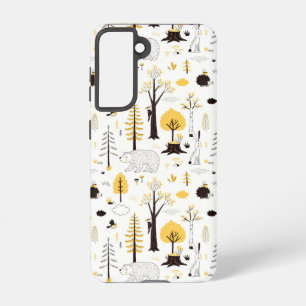 Cute Golden Bossen Scene Pattern Samsung Galaxy Hoesje
