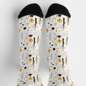 Cute Golden Bossen Scene Pattern Sokken (Top)