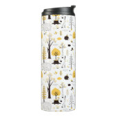 Cute Golden Bossen Scene Pattern Thermosbeker (Gedraaid links)