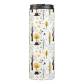 Cute Golden Bossen Scene Pattern Thermosbeker (Achterkant)