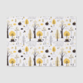 Cute Golden Bossen Scene Pattern Tissuepapier (Voorkant)