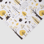 Cute Golden Bossen Scene Pattern Tissuepapier (Detail)