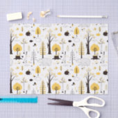 Cute Golden Bossen Scene Pattern Tissuepapier (Craft)