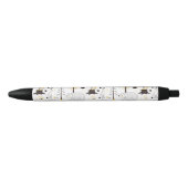Cute Golden Bossen Scene Pattern Zwarte Inkt Pen (Voorkant)