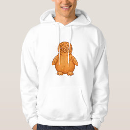 Cute Golden Bread Owl Mascot Illustration Hoodie