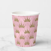 Cute Golden Crown Papieren Bekers (Voorkant)
