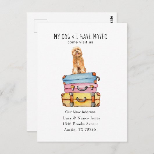 Cute Golden Doodle Briefkaart (Voorkant / Achterkant)