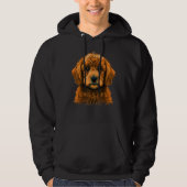 Cute Golden Doodle Dog on Goldendoodle  1 Hoodie (Voorkant)