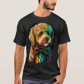 Cute Golden Doodle Dog on Goldendoodle T-shirt (Voorkant)