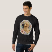 Cute Golden Doodle Flower summer Floral Goldendood Trui (Voorkant volledig)