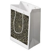 CUTE GOLDEN EN BLACK GIFT BAG MEDIUM CADEAUZAKJE (Achterkant Gekanteld)