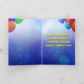 Cute Golden Festive Birthday Kat Kaart (Binnen)