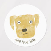 Cute Golden Labrador Retriever Dog Labels (Design 2)