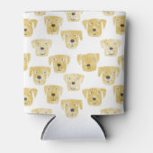 Cute Golden Labrador Retriever Dog Patroon Blikjeskoeler (Voorkant)