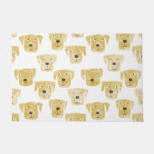 Cute Golden Labrador Retriever Dog Patroon Deurmat (Voorkant)