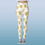 Cute Golden Labrador Retriever Dog Patroon Leggings<br><div class="desc">Schattig waterverf van Golden Labrador Retriever honden,  perfect voor dierenliefhebbers,  hondenfokkers,  hondenwandelaars en dierenartsen.</div>