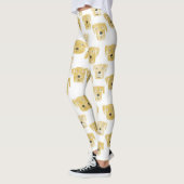Cute Golden Labrador Retriever Dog Patroon Leggings (Links)