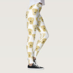 Cute Golden Labrador Retriever Dog Patroon Leggings<br><div class="desc">Schattig waterverf van Golden Labrador Retriever honden, perfect voor dierenliefhebbers, hondenfokkers, hondenwandelaars en dierenartsen.</div>