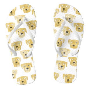 Cute Golden Labrador Retriever Dog Patroon Teenslippers