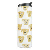 Cute Golden Labrador Retriever Dog Patroon Thermosbeker (Gedraaid links)