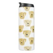Cute Golden Labrador Retriever Dog Patroon Thermosbeker (Geroteerd rechts)