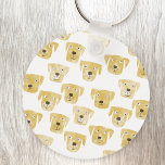 Cute Golden Labrador Retriever Dog Sleutelhanger<br><div class="desc">Waterverf schilderij van schattige Golden Labrador Retriever-honden,  perfect voor dierenliefhebbers,  hondenwandelaars,  hondenverzorgers en dierenartsen.</div>