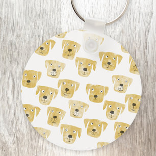 Cute Golden Labrador Retriever Dog Sleutelhanger