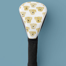 Cute Golden Labrador Retriever Dog Waterverf Golfheadcover