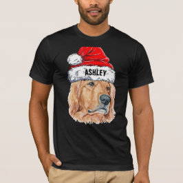 Cute Golden* met Kerstmis Pet Dog Big T-shirt