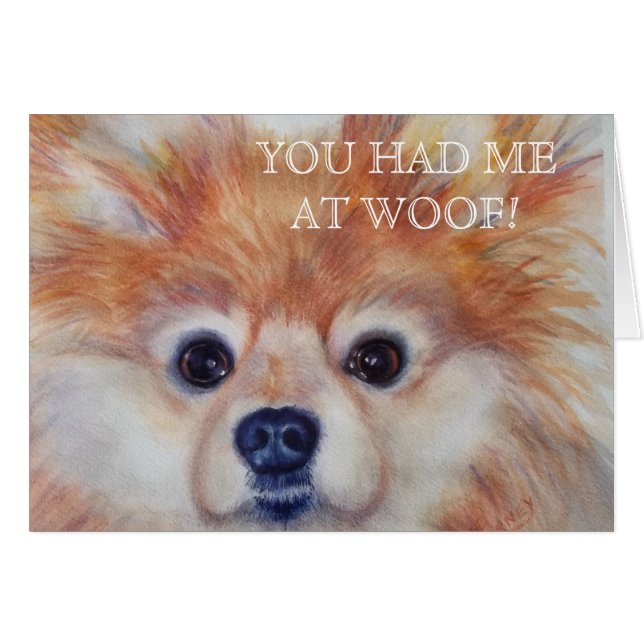 CUTE GOLDEN POMERANIAN (Voorkant Horizontaal)