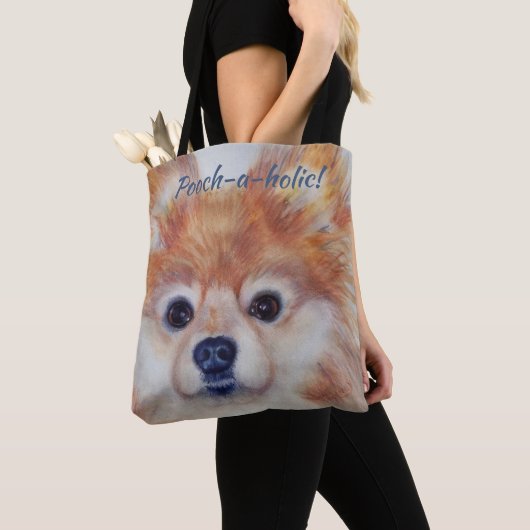 CUTE GOLDEN POMERANIAN TOTE BAG (Dichtbij)