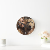 Cute golden recovery Best Dog Mam Ever Muismat Ronde Klok (Huis)