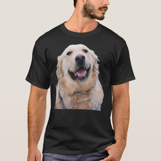 Cute Golden Retriever 16 T-shirt (Voorkant)