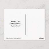 Cute Golden Retriever Birthday Wishes Briefkaart (Achterkant)