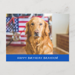 Cute Golden Retriever Dog Briefkaart