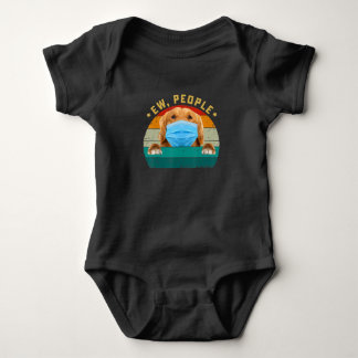 Cute Golden Retriever Dog Ew People Dog Wearing Romper