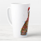 Cute Golden Retriever Dog Funny Xmas Holiday Gift Latte Mok (Linkerhoek)