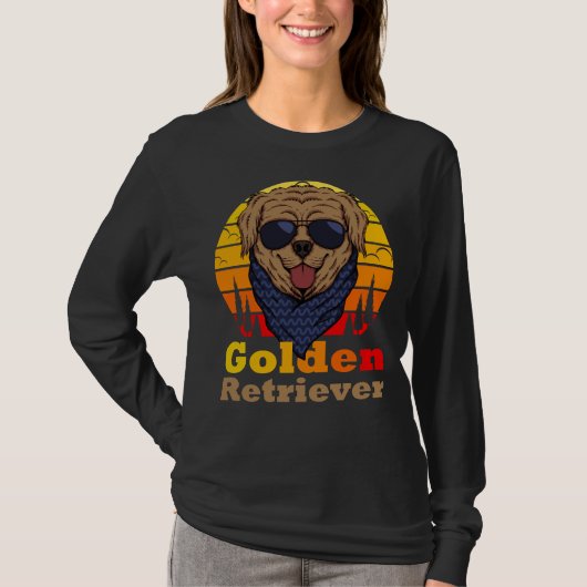 Cute Golden Retriever Funny T-shirt (Voorkant)
