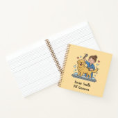 Cute Golden Retriever Grooming Professional Notes Notitieboek (Binnen)