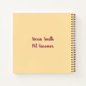 Cute Golden Retriever Grooming Professional Notes Notitieboek (Achterkant)