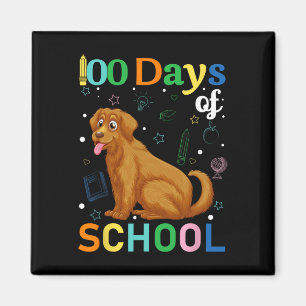 Cute Golden Retriever Hondenliefhebbers Student 10 Magneet