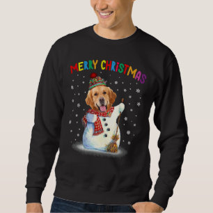 Cute Golden Retriever KerstPajama Trui