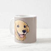 Cute Golden Retriever Koffiemok (Voorkant links)