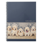 Cute Golden Retriever Puppy Dog Notitieboek (Voorkant)