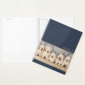 Cute Golden Retriever Puppy Dog Persoonlijke naam Planner (Display)