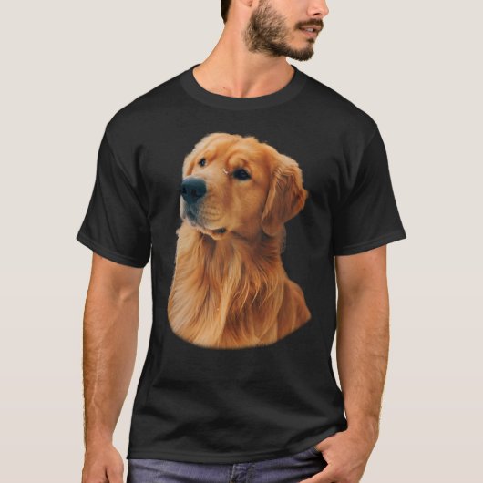 Cute Golden Retriever T-shirt (Voorkant)