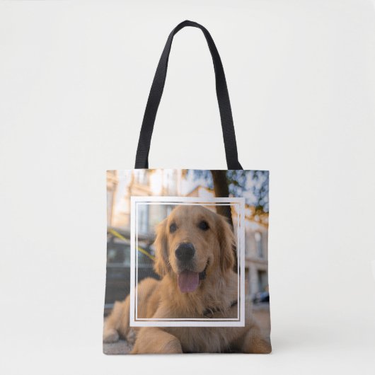 Cute Golden Retriever Tote Bag (Voorkant)