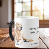 Cute Golden Retriever Watercolor Personalize Magische Mok