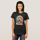 Cute Goldendoodle Dog on Golden Doodle  1 T-shirt (Voorkant volledig)