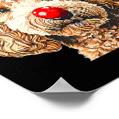 Cute Goldendoodle Dogs Christmas Santa Golden Dood Poster (Hoek)